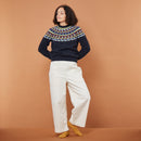 GLITCH YOKE Sweater (Charcoal)