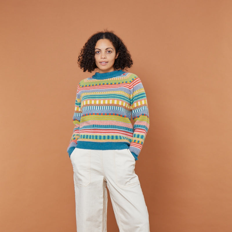 Static Stripe Sweater (Tutti Frutti)