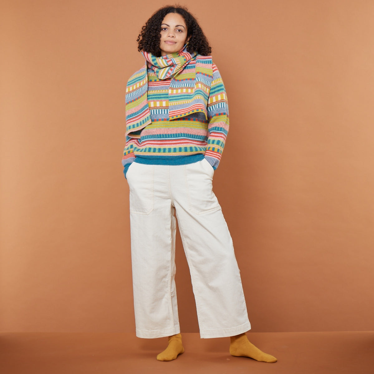 Static Stripeセーター（Tutti Frutti）