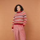 STATIC STRIPE Sweater (Dubonnet)