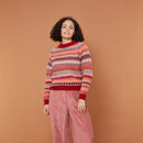 STATIC STRIPE Sweater (Dubonnet)