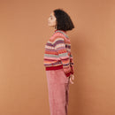 STATIC STRIPE Sweater (Dubonnet)