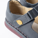 【Lisa Larson × Estacion】ライオン・本革ストラップシューズ（ネイビー）