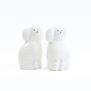 貴賓犬雙套件（迷你白色）