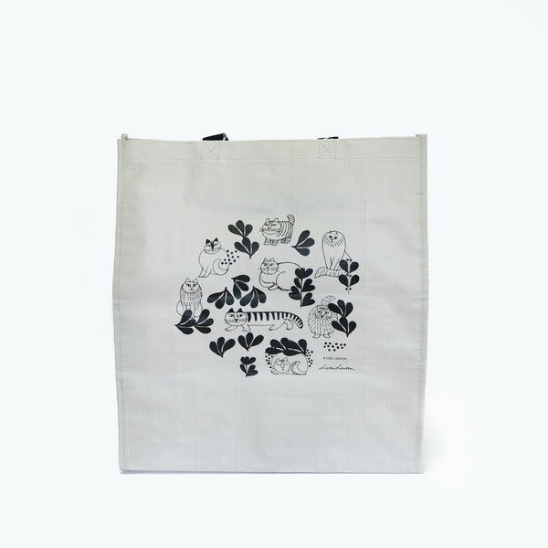 Shopping eco bag (sketch cat, beige)