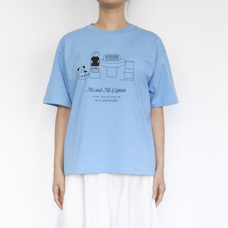 Tシャツ（私と私の船長さんNO.3・サックスブルー）