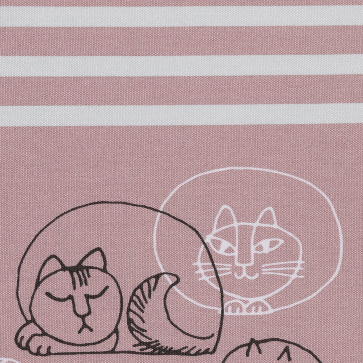 エプロン（スケッチねこたち×ボーダー・前結び）