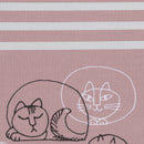 エプロン（スケッチねこたち×ボーダー・前結び）