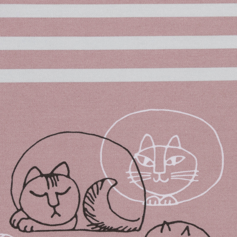 エプロン（スケッチねこたち×ボーダー・前結び）