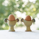 A set of 2 chicken egg cups [Kashiwa kiln]