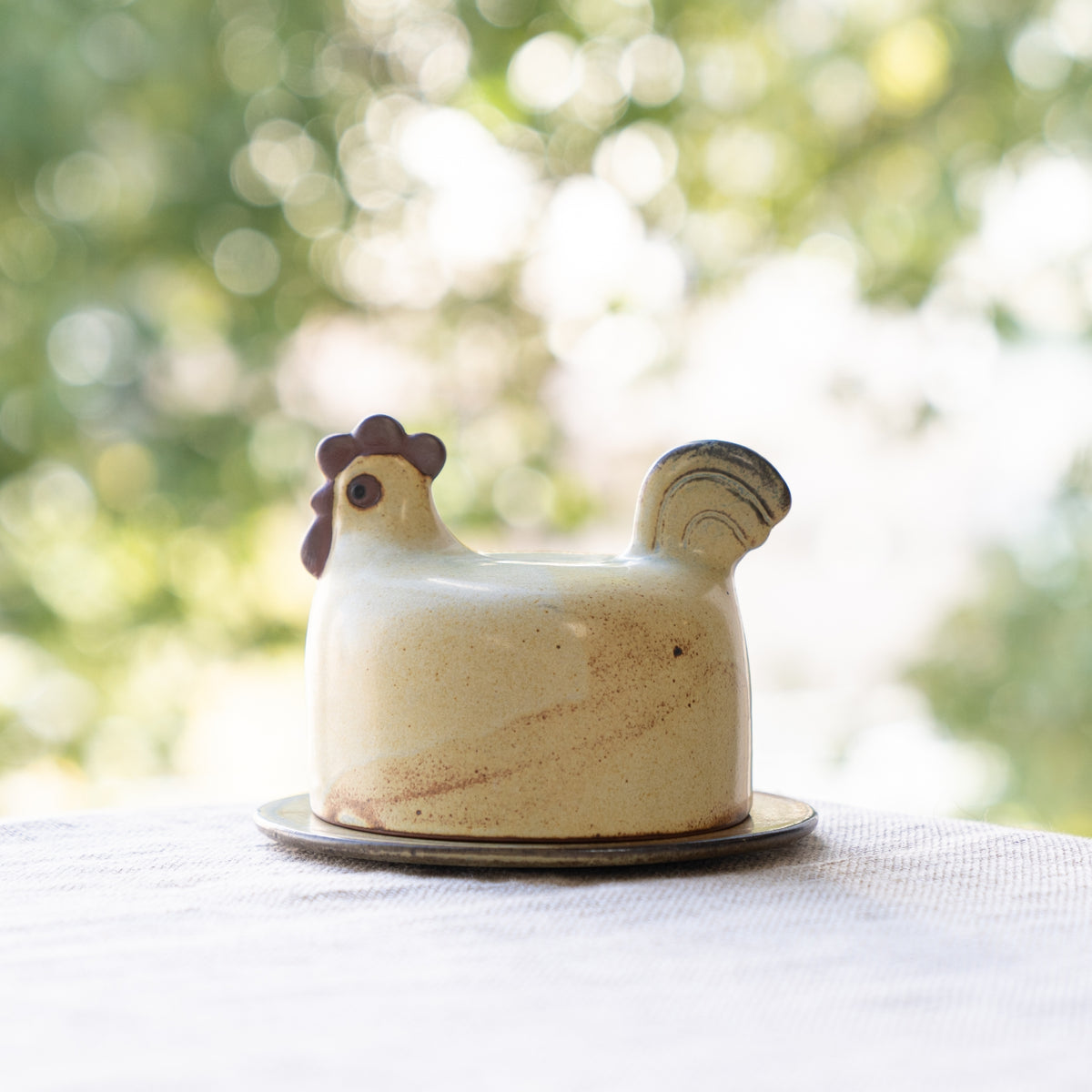 リサラーソン　にわとりの全部セット にわとりのエッグカップ　大小　バターケース にわとりのバターケース［かしわ窯］