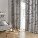 剃須窗簾（素描貓，灰色）