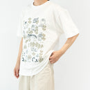 T襯衫（素描貓和其他葉子系列2，香草白色）