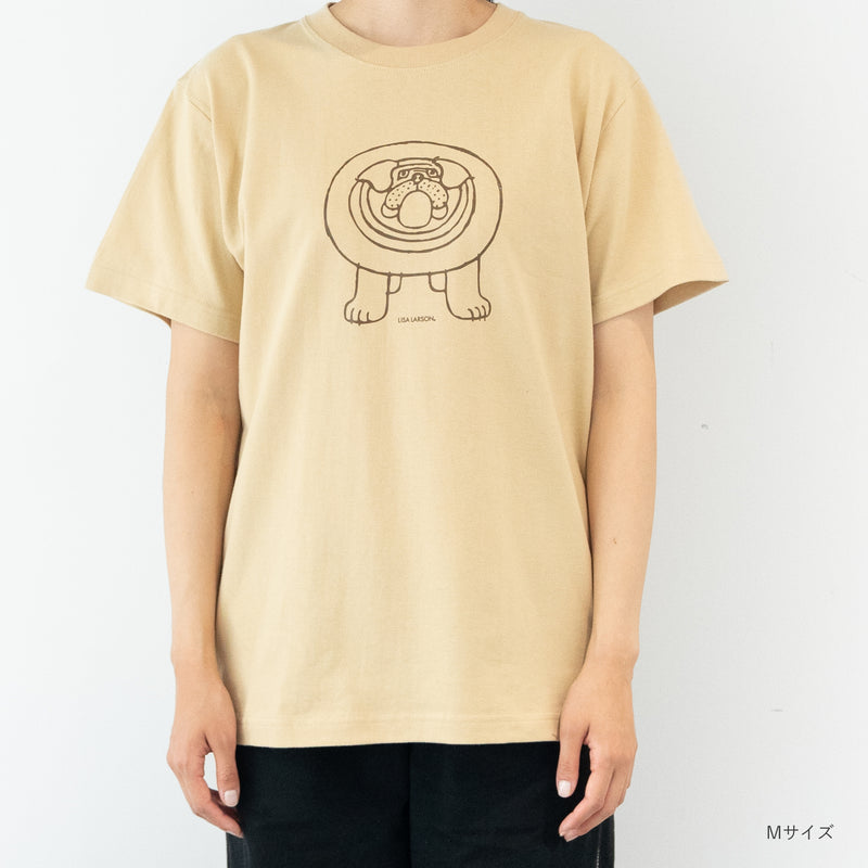 Tシャツ（ブルドッグ・ライトベージュ）