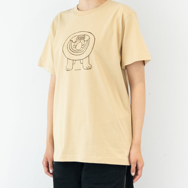 Tシャツ（ブルドッグ・ライトベージュ）