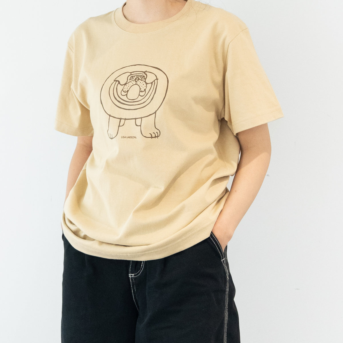 【利益還元祭】開催中！今年最後の大セール Tシャツ（ブルドッグ・ライトベージュ） トップス