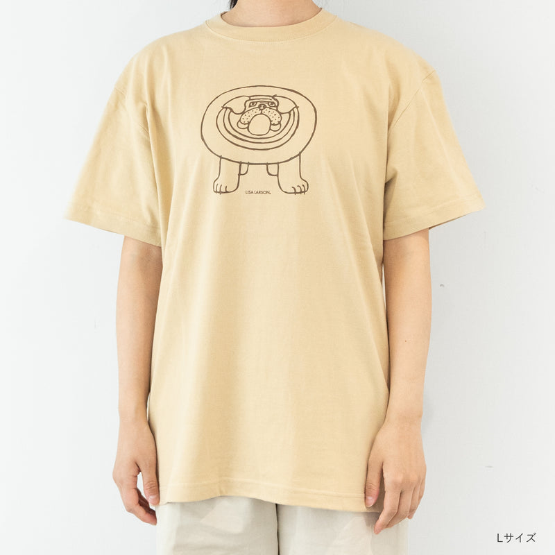 Tシャツ（ブルドッグ・ライトベージュ）