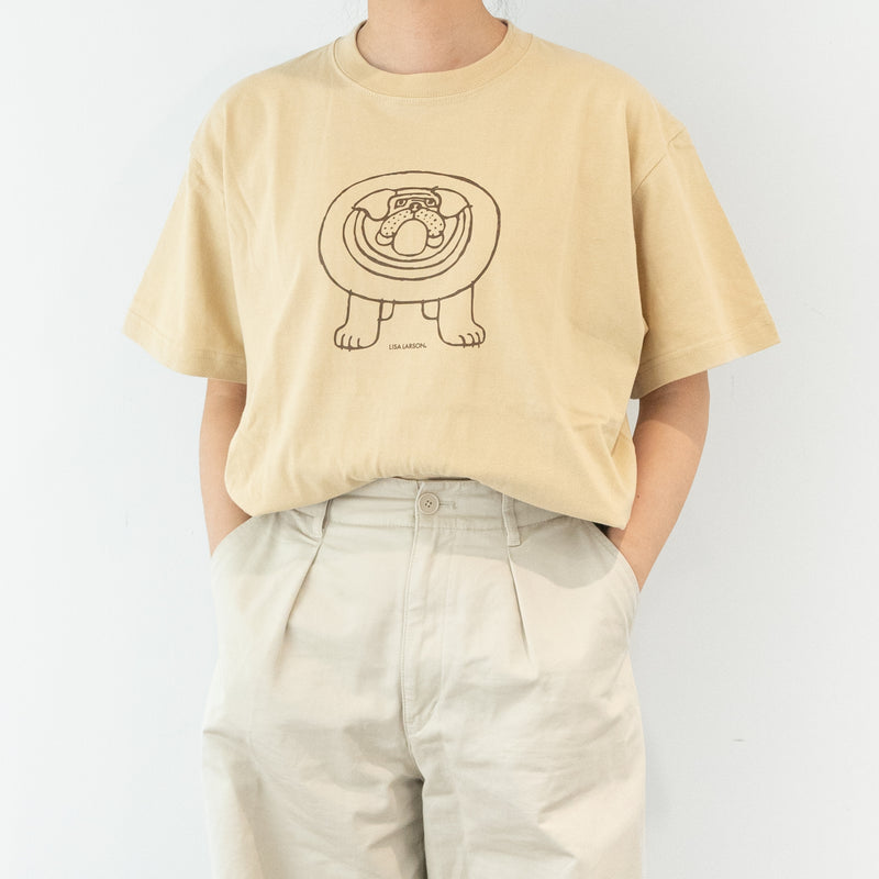 Tシャツ（ブルドッグ・ライトベージュ）