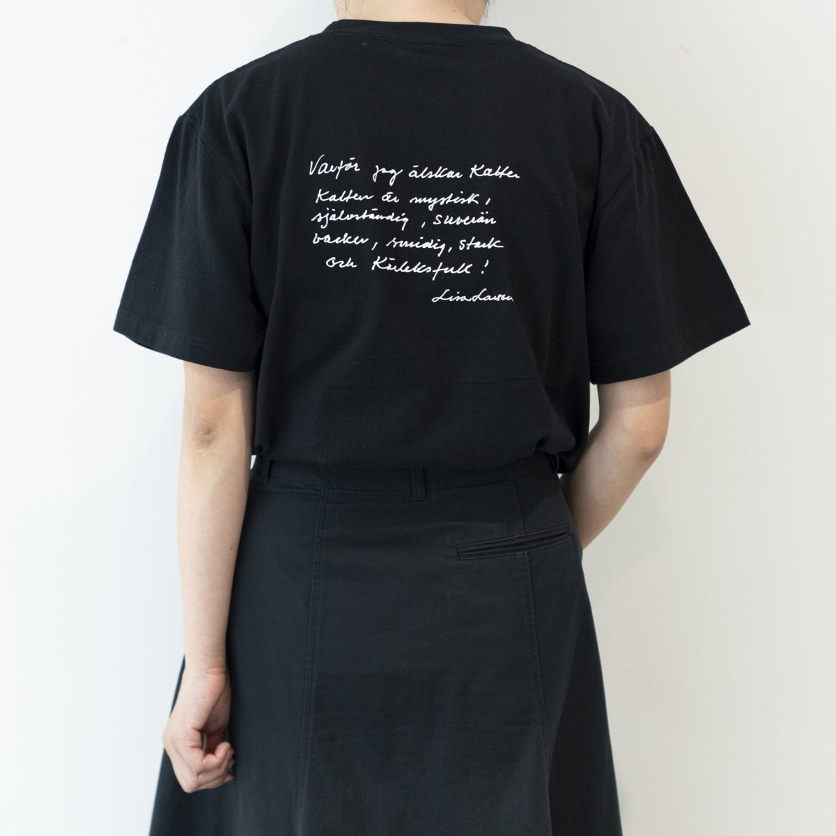 Tシャツ（スケッチねこたち・ブラック）