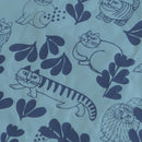 可挑剔的生態包（素描貓，藍色）