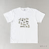 Tシャツ（スケッチねこたち・ホワイト）