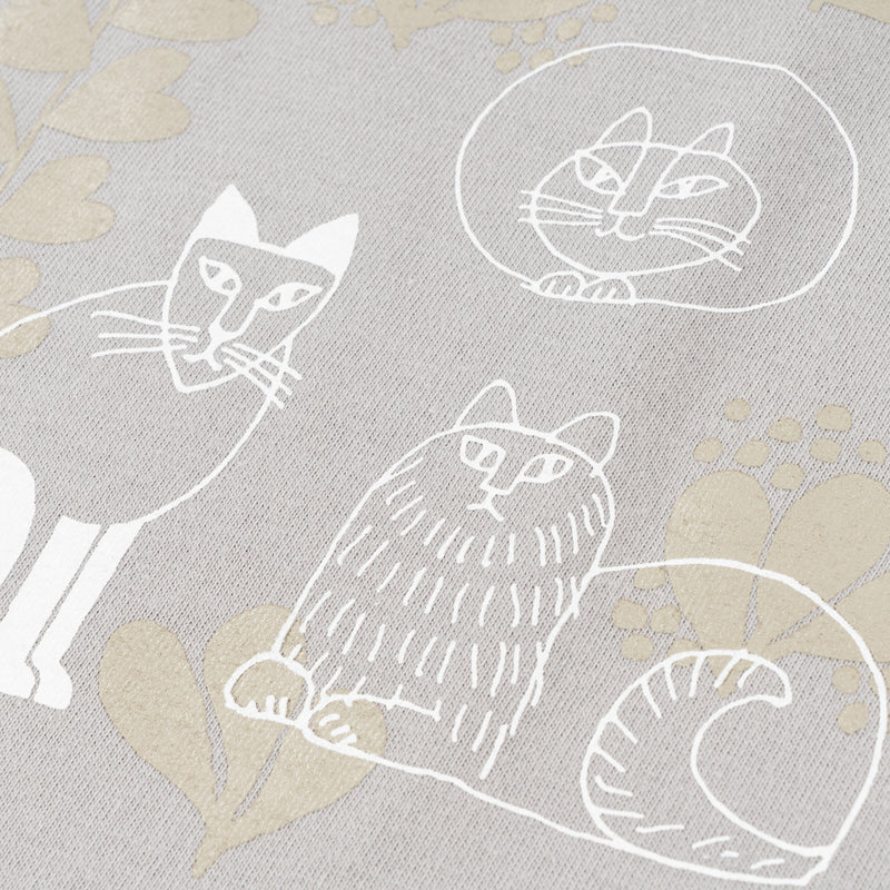 T -shirts (sketch cats Leaves Series2, Light Gray)