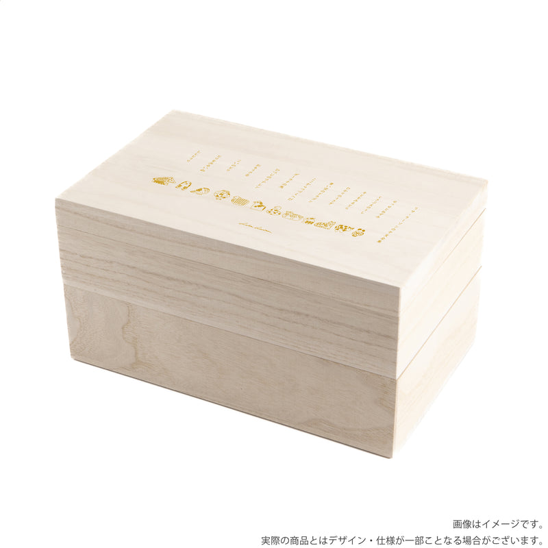 Two -stage paulownia box for fulfilling the zodiac