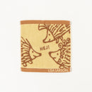 ミニタオル（はりねずみ・イエロー）