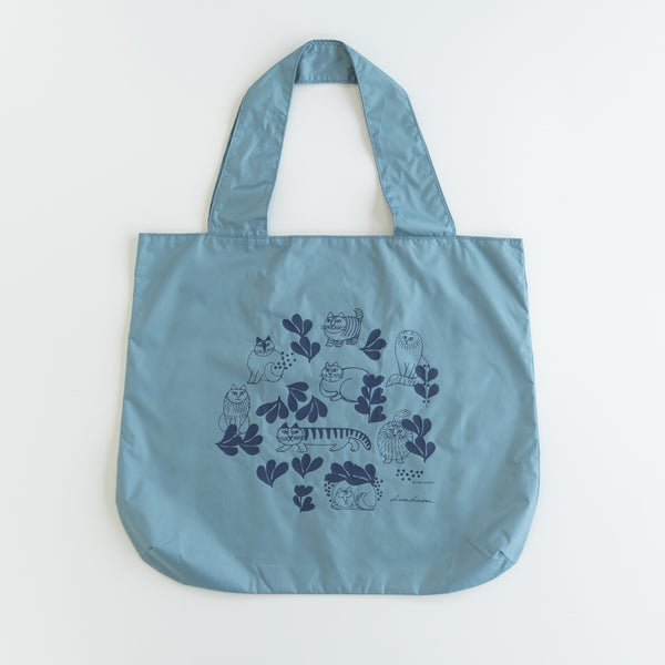 Pokettable Eco Bag (Sketch Cat, Blue)