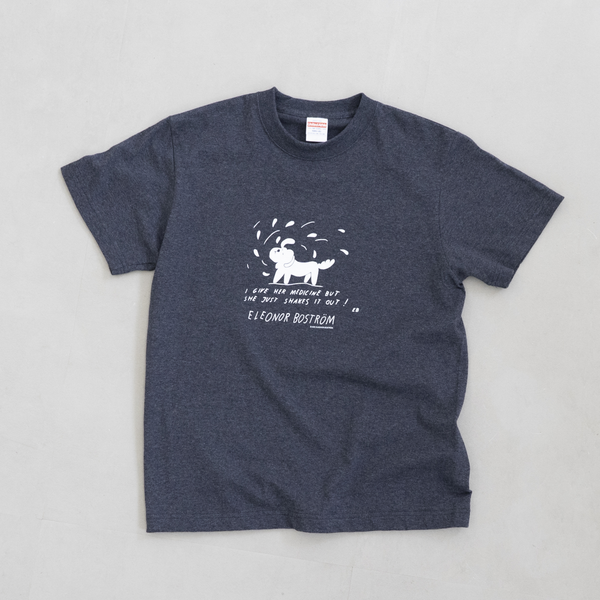 Tシャツ（SHAKING  DOG・ヘザーブラック）
