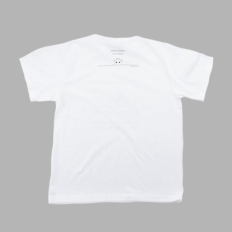 T -shirt (fish rice, boat, white)