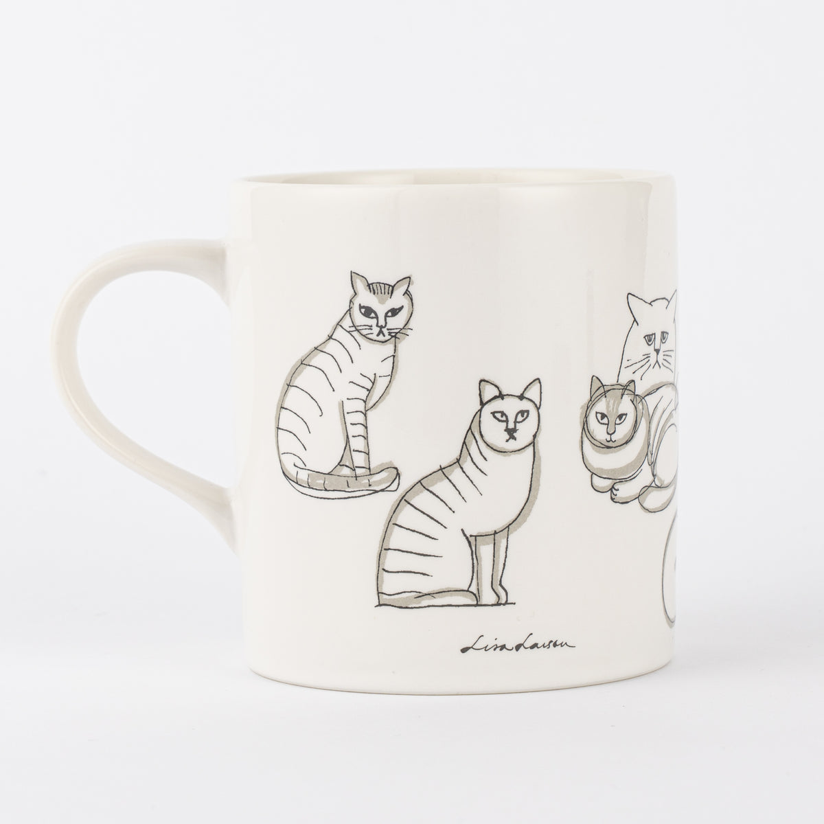 リサラーソン 蓋付壷 蓋つきマグカップ（Found Cats Series）