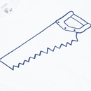 長T襯衫（鋸 /白色）