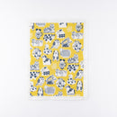 蚊帳生地ふきん（干支づくし・黄）