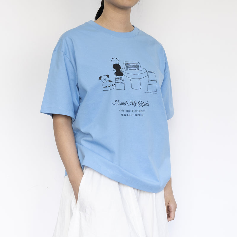 Tシャツ（私と私の船長さんNO.3・サックスブルー）