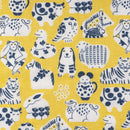 蚊帳生地ふきん（干支づくし・黄）