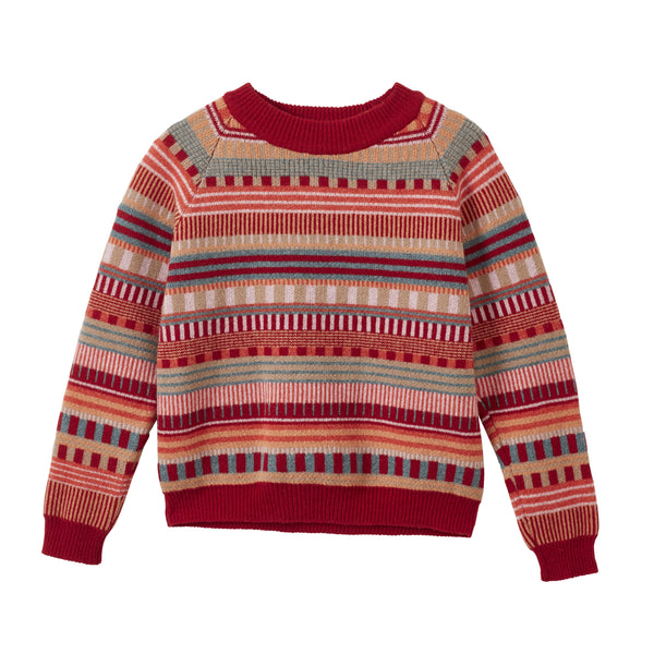 Static Stripeセーター（Dubonnet）