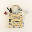 迷你手提袋（很多貓米色）