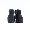 貴賓犬雙套件（迷你黑色）