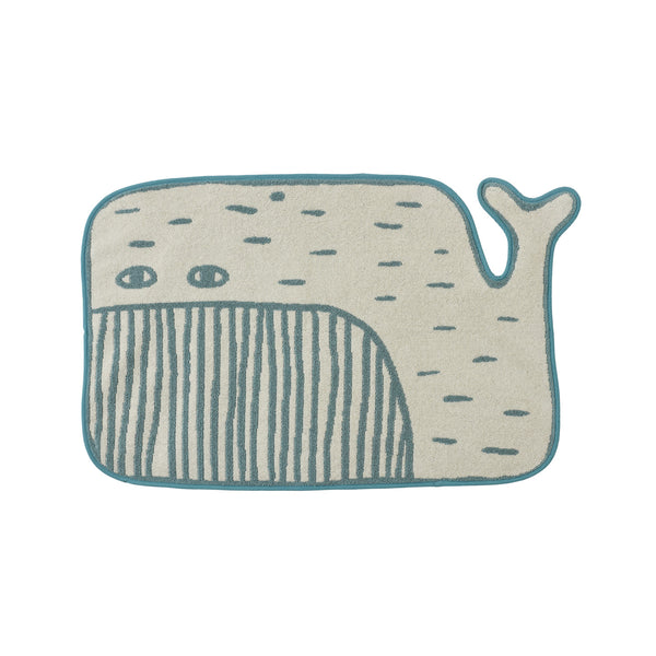 Bath mat (Whale / Blue)