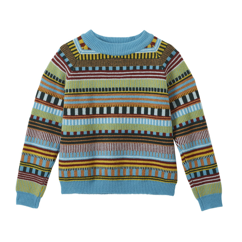 Static Stripeセーター（Turquoise）