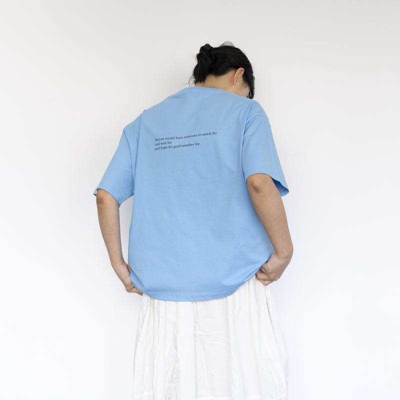 Tシャツ（私と私の船長さんNO.3・サックスブルー）