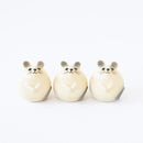 三個鼠標（白色）