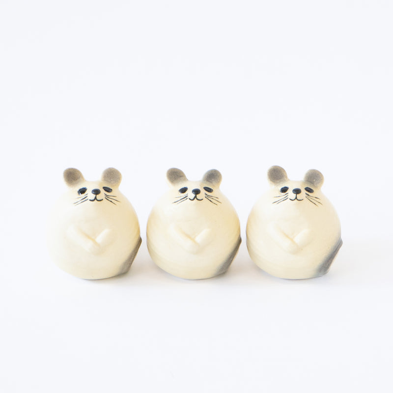 3匹のねずみ（ホワイト）