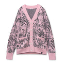 【mucava】ジャカードカーディガン（ピンク）
