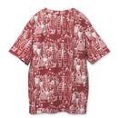 【mucava】キシリトールTシャツ（レッド・総柄）