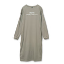 【mucava】キシリトールロゴ長袖Tワンピース（グレー）