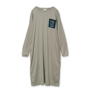 【mucava】キシリトールロゴ長袖Tワンピース（グレー）