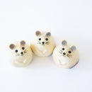 三個鼠標（白色）