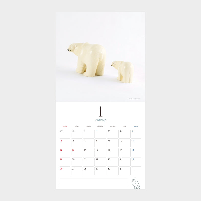 Wall -mounted calendar 2024 (Lisa Larson Ceramic Works)